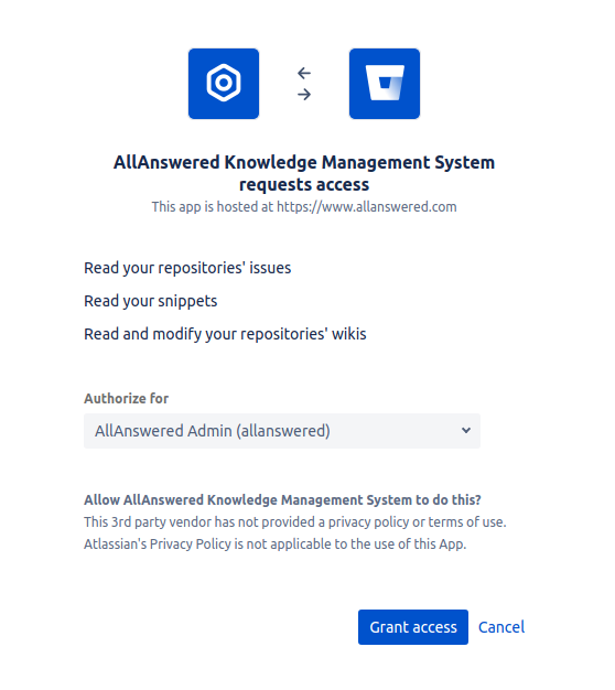 Integration setup