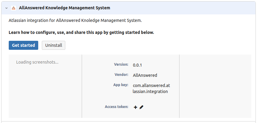 Integration setup